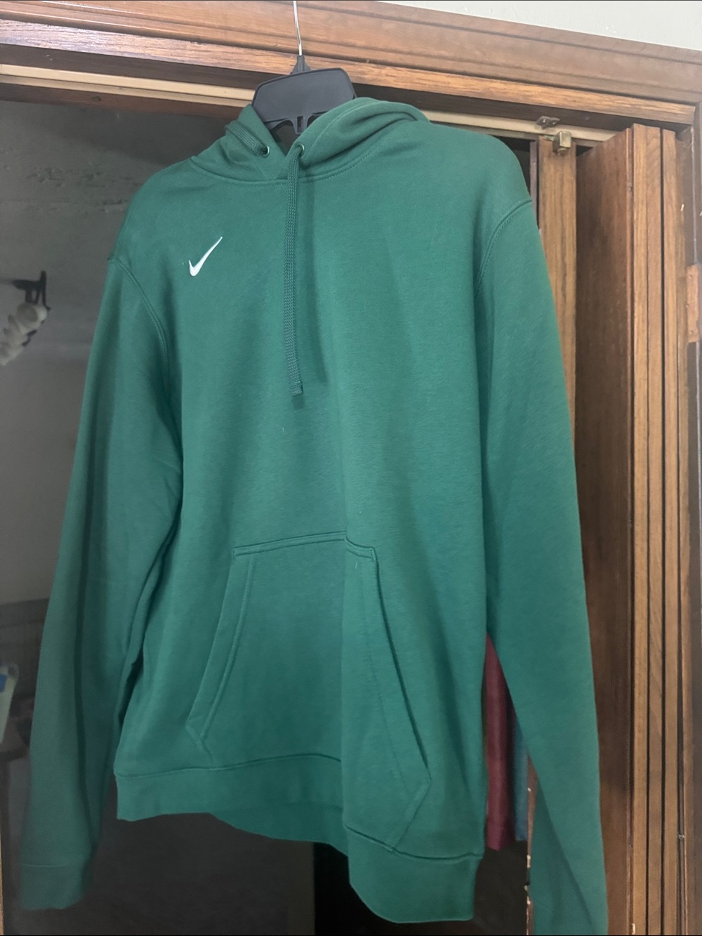 Nike Green Pullover Hoodie with White Swoosh